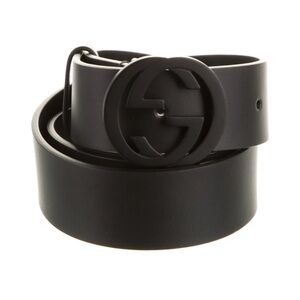 Gucci GG Matte Black Belt